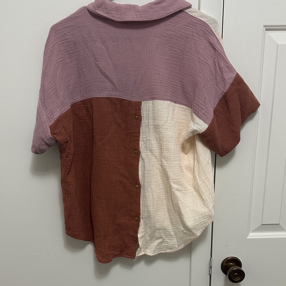 Entro Multicolor Button Down Shirt - image 3